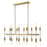 Acclaim Perret 20 Light Island Pendant, Aged Brass