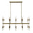 Acclaim Perret 20 Light Island Pendant, Aged Brass