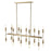 Acclaim Perret 20 Light Island Pendant, Aged Brass