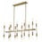 Acclaim Perret 20 Light Island Pendant, Aged Brass