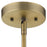 Acclaim Monet Pendant, Brass/Blue/Gold Cylindrical Glass