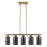 Acclaim Monet 5 Light Pendant, Brass/Blue/Gold Cylindrical