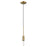 Acclaim Perret 1 Light Mini Pendant, Aged Brass