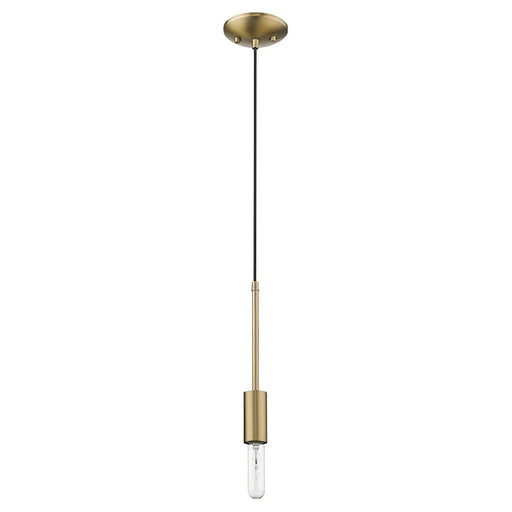 Acclaim Perret 1 Light Mini Pendant, Aged Brass
