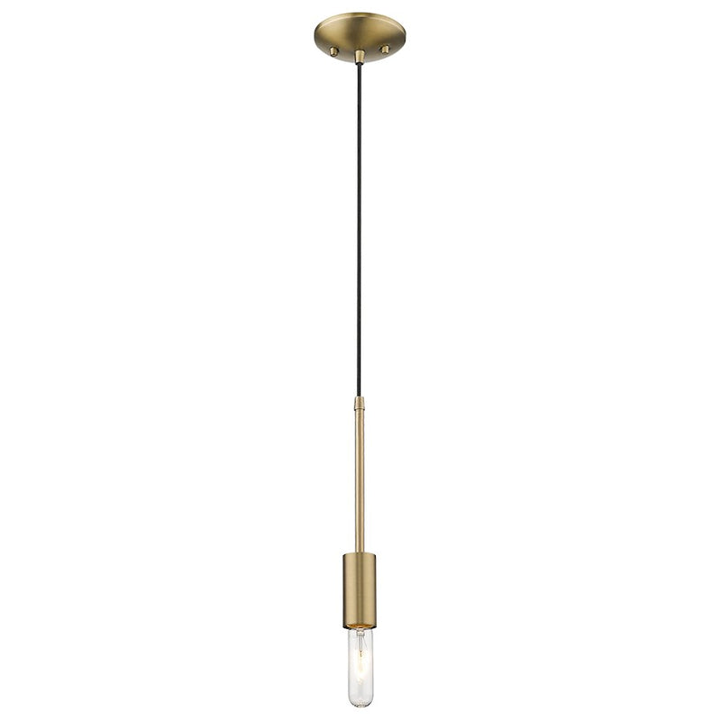 Acclaim Perret 1 Light Mini Pendant, Aged Brass