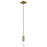 Acclaim Perret 1 Light Mini Pendant, Aged Brass