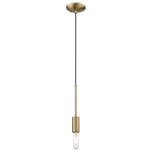 Acclaim Perret 1 Light Mini Pendant, Aged Brass