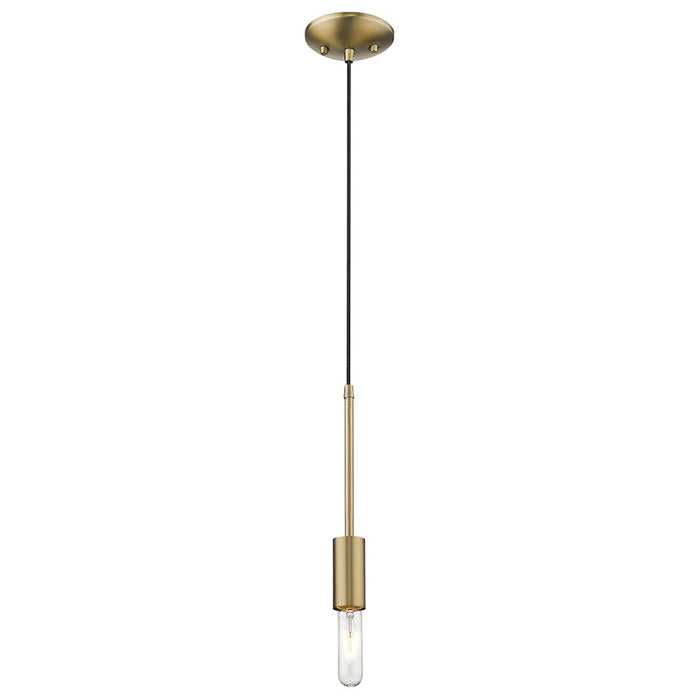 Acclaim Perret 1 Light Mini Pendant, Aged Brass