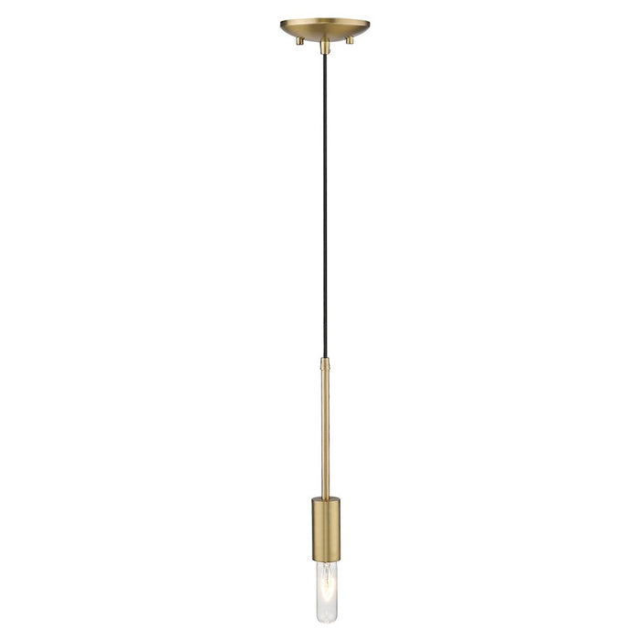 Acclaim Perret 1 Light Mini Pendant, Aged Brass