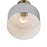 Acclaim Ingo 1 Light Pendant, White/White Metal Drum