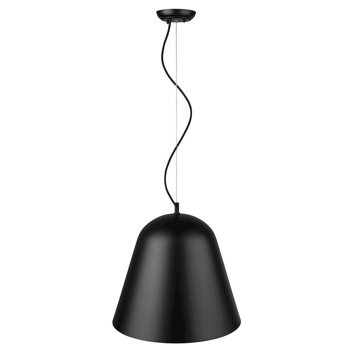Acclaim Knell Pendant, Black/Black Metal Cone Shape/Copper
