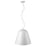 Acclaim Knell Pendant, White/White Metal Cone Shape/Gold Leaf