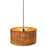 Acclaim Lisbon 1 Light Pendant, Matte Black/Cork Drum