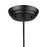 Acclaim Lisbon 1 Light Pendant, Matte Black/Cork Drum
