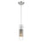 Acclaim Scope 1 Light Pendant, Brushed Nickel/Clear Glass/Mesh