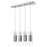 Acclaim Scope 4 Light Pendant, Brushed Nickel/Clear Glass/Mesh