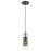 Acclaim Scope 1 Light Pendant, Antique Bronze/Clear Glass/Mesh