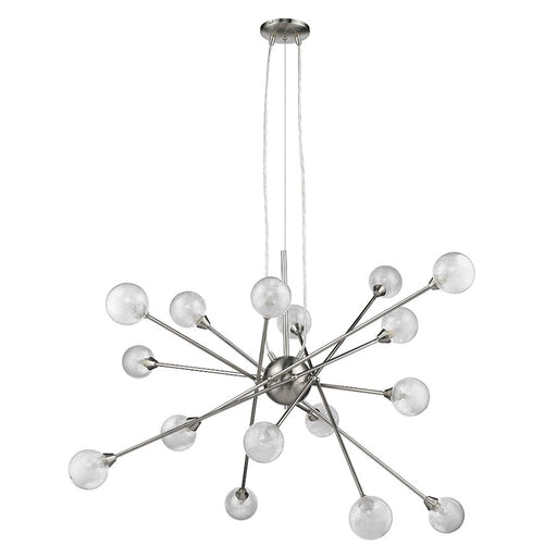 Acclaim Galaxia 16 Light Chandelier, Nickel/Spun Filament