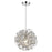 Acclaim Mingle Pendant, Chrome/Faceted Chrome Aluminum Wire