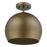 Acclaim Latitude 1 Light Pendant, Hand Painted Gold/Gold