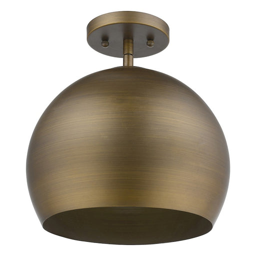 Acclaim Latitude 1 Light Pendant, Hand Painted Gold/Gold