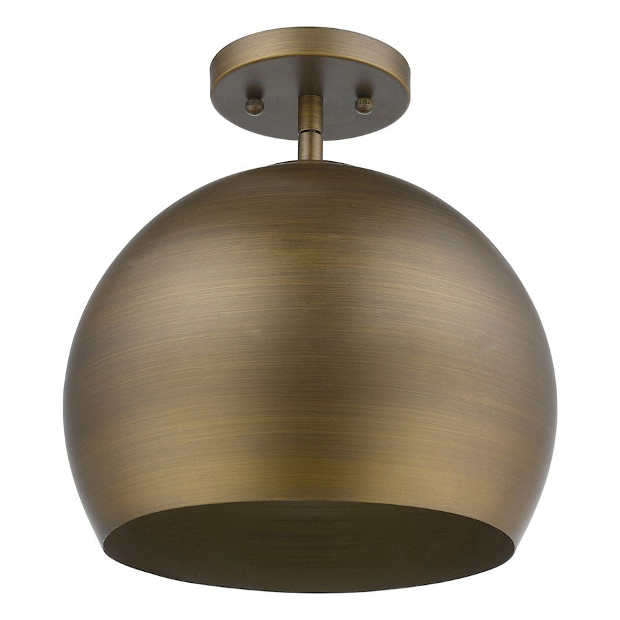 Acclaim Latitude 1 Light Pendant, Hand Painted Gold/Gold