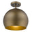 Acclaim Latitude 1 Light Pendant, Hand Painted Gold/Gold