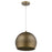 Acclaim Latitude 1 Light Pendant, Hand Painted Gold/Gold