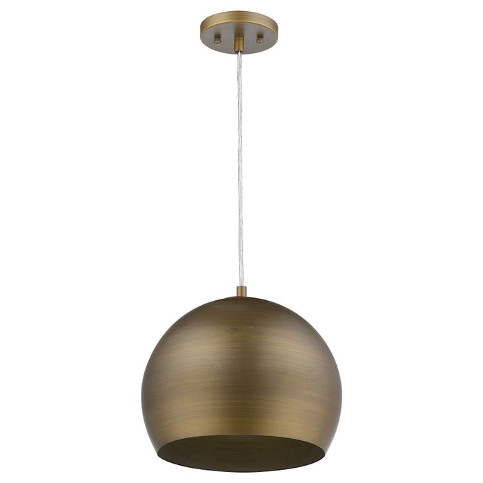 Acclaim Latitude 1 Light Pendant, Hand Painted Gold/Gold