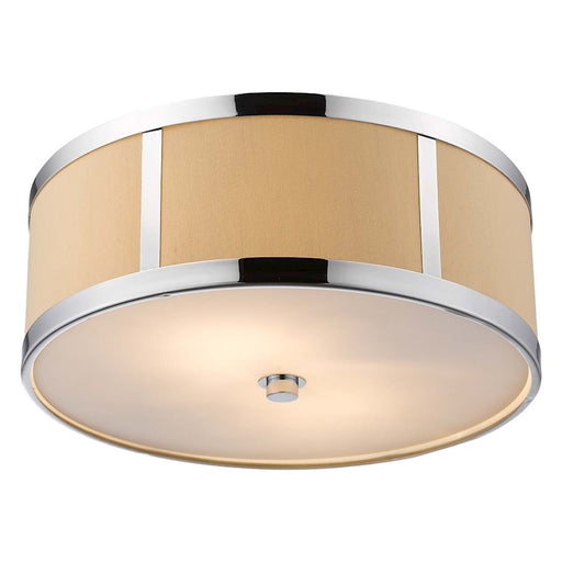 Acclaim Butler 2 Light Flushmount, Chrome/Cream/Opal Acrylic