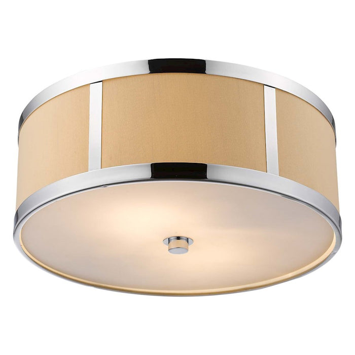 Acclaim Butler 2 Light Flushmount, Chrome/Cream/Opal Acrylic