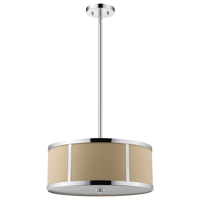 Acclaim Butler 2 Light Flushmount, Chrome/Cream/Opal Acrylic