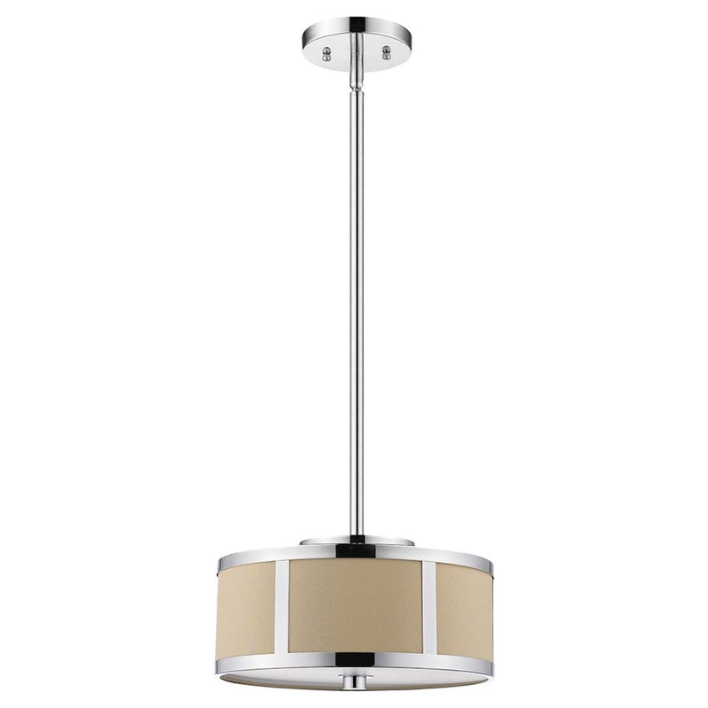 Acclaim Butler Pendant, Chrome/Cream/Opal Acrylic