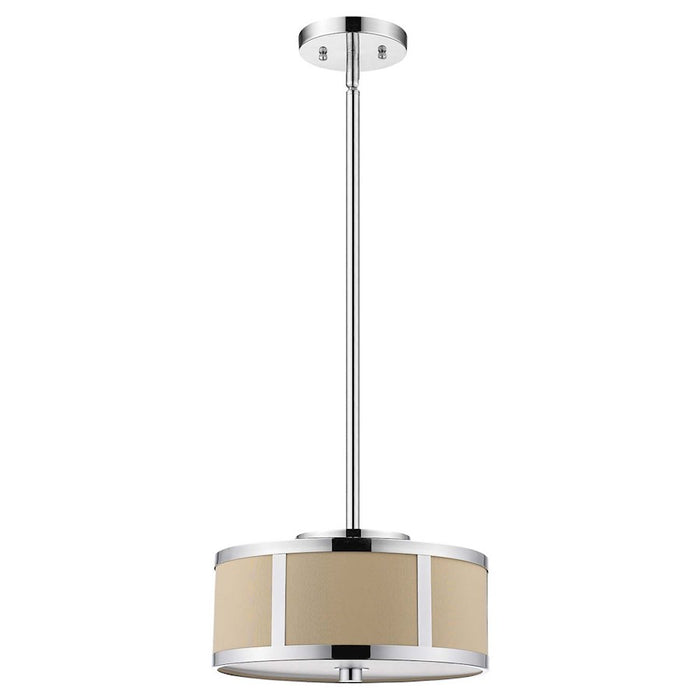 Acclaim Butler Pendant, Chrome/Cream/Opal Acrylic