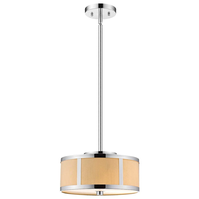 Acclaim Butler Pendant, Chrome/Cream/Opal Acrylic