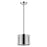 Acclaim Zoom Pendant, Steel/Clear Seeded Acrylic Accents