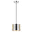 Acclaim Zoom Pendant, Steel/Clear Seeded Acrylic Accents