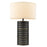 Acclaim Wave II 1 Light Table Lamp, Aged Brass/Latte Linen