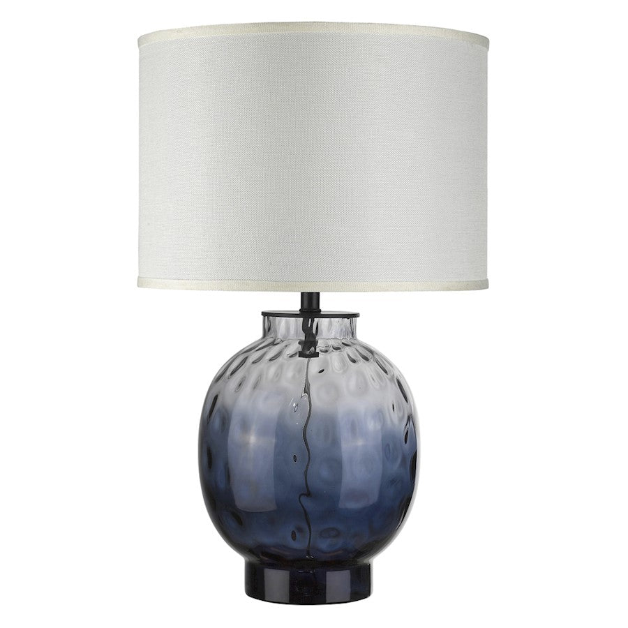 Acclaim Panacea 1 Light Table Lamp, Black/Lattice Cream