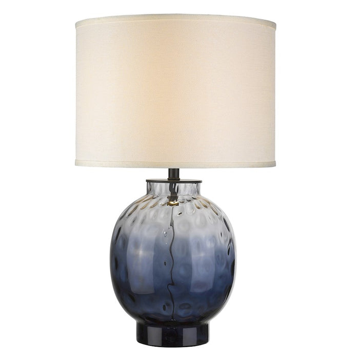 Acclaim Panacea 1 Light Table Lamp, Black/Lattice Cream