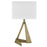 Acclaim Stratos 1 Light Table Lamp, Brass/White