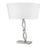 Acclaim Trend Home Table Lamp, Nickel/White Tapered Drum