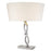 Acclaim Trend Home Table Lamp, Nickel/White Tapered Drum