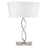 Acclaim Trend Home Table Lamp, Nickel/White Tapered Drum