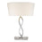 Acclaim Trend Home Table Lamp, Nickel/White Tapered Drum