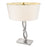 Acclaim Trend Home Table Lamp, Nickel/White Tapered Drum