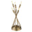 Acclaim Perret 6 Light Table Lamp, Aged Brass