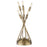 Acclaim Perret 6 Light Table Lamp, Aged Brass