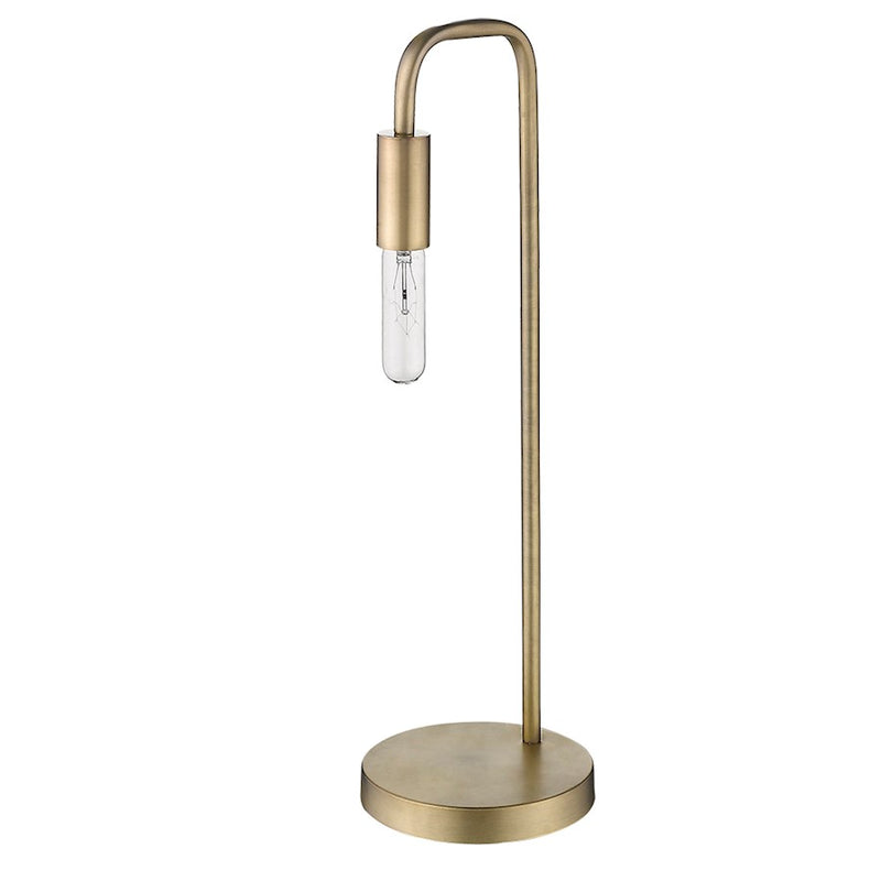 Acclaim Perret 1 Light Table Lamp, Aged Brass