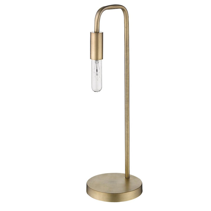 Acclaim Perret 1 Light Table Lamp, Aged Brass